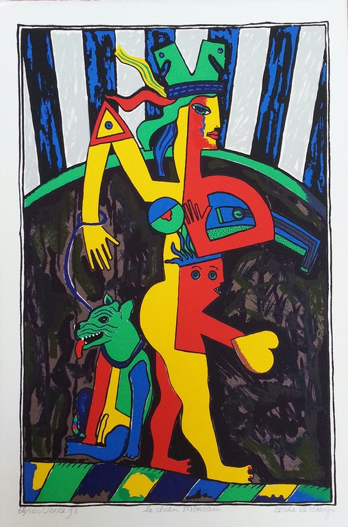 Cecile de Bruijn, zeefdruk, titel  kopen? Bied vanaf 30!