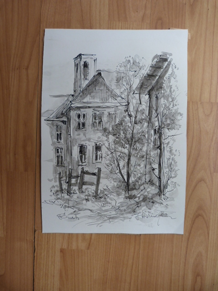 Jobst Heinrich Frese ( 1914 - 1986 ) - 3 x  tekening/aquarel kopen? Bied vanaf 1!