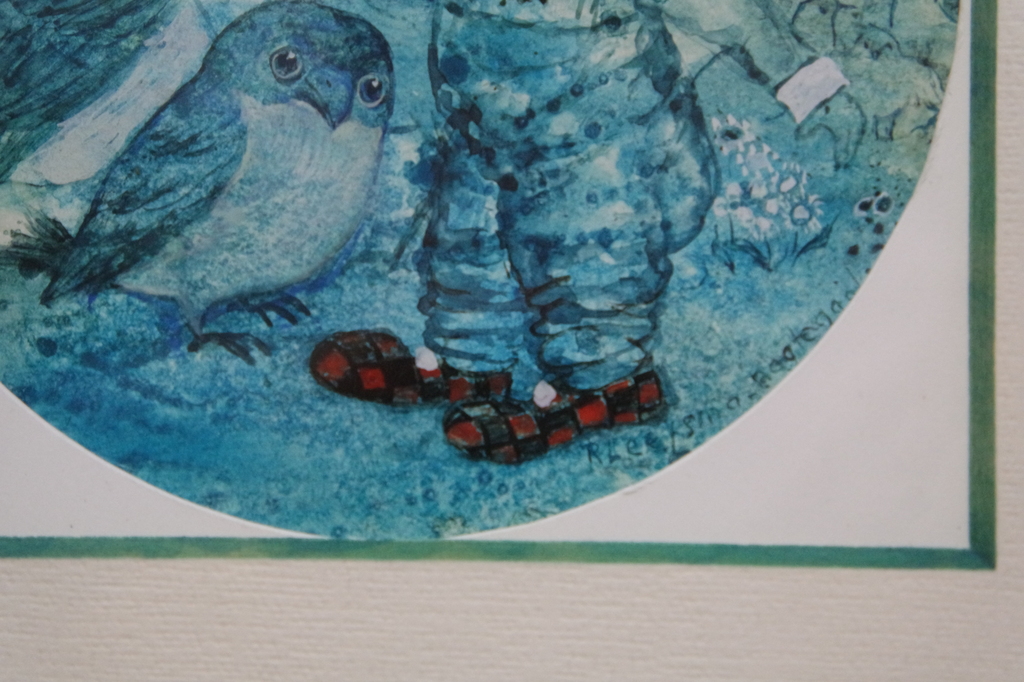 Leefsma-Nagtegaal, Rini (1915-1995) - aquarel - clowntje met vogels kopen? Bied vanaf 59!