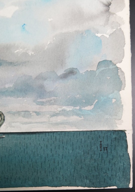 Ivan Ingen: Aquarel, Gevuld venster kopen? Bied vanaf 1!