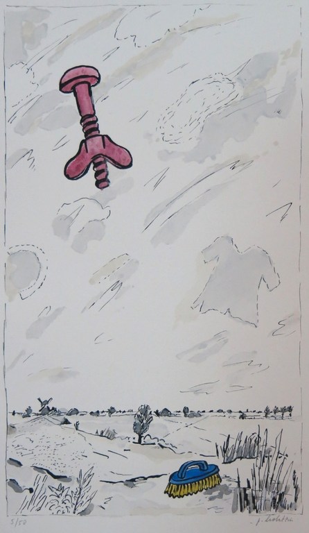 Pieter Holstein: Handgekleurde Litho, Landschap kopen? Bied vanaf 1!