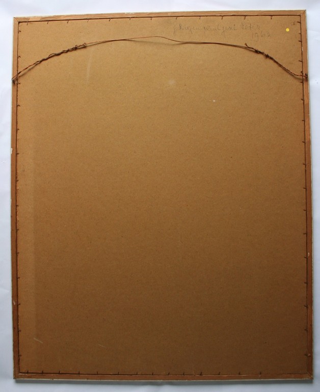 Geni Peter - houtdruk - ingelijst - gesigneerd kopen? Bied vanaf 60!