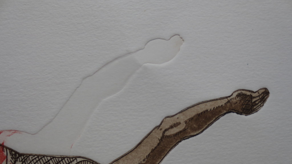 LEENTJE LINDERS  KLEURENETS  "BOB IS TAKING THE PLUNGE BACKWARDS" kopen? Bied vanaf 35!