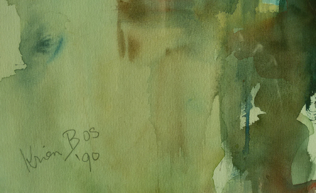 Krien Bos - Skyline New York, aquarel (prachtig ingelijst) kopen? Bied vanaf 175!