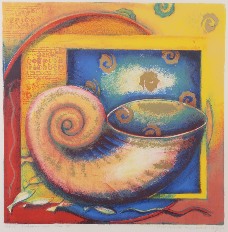 Marianne Aulman: Litho, Misterio del mar II - Ingelijst kopen? Bied vanaf 1!