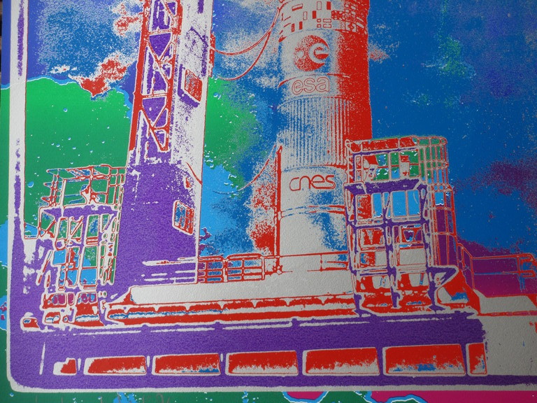 Henk van der Vet, Ariane 01 Lanceerbasis, Zeefdruk kopen? Bied vanaf 35!