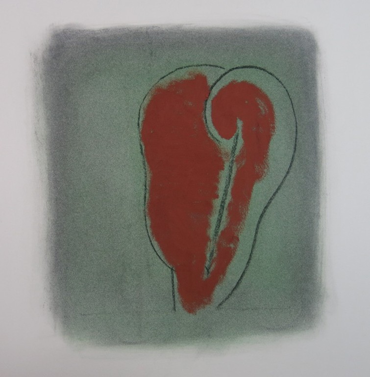 Onbekende kunstenaar: Acryl, krijt, Zonder Titel (Hart) kopen? Bied vanaf 1!