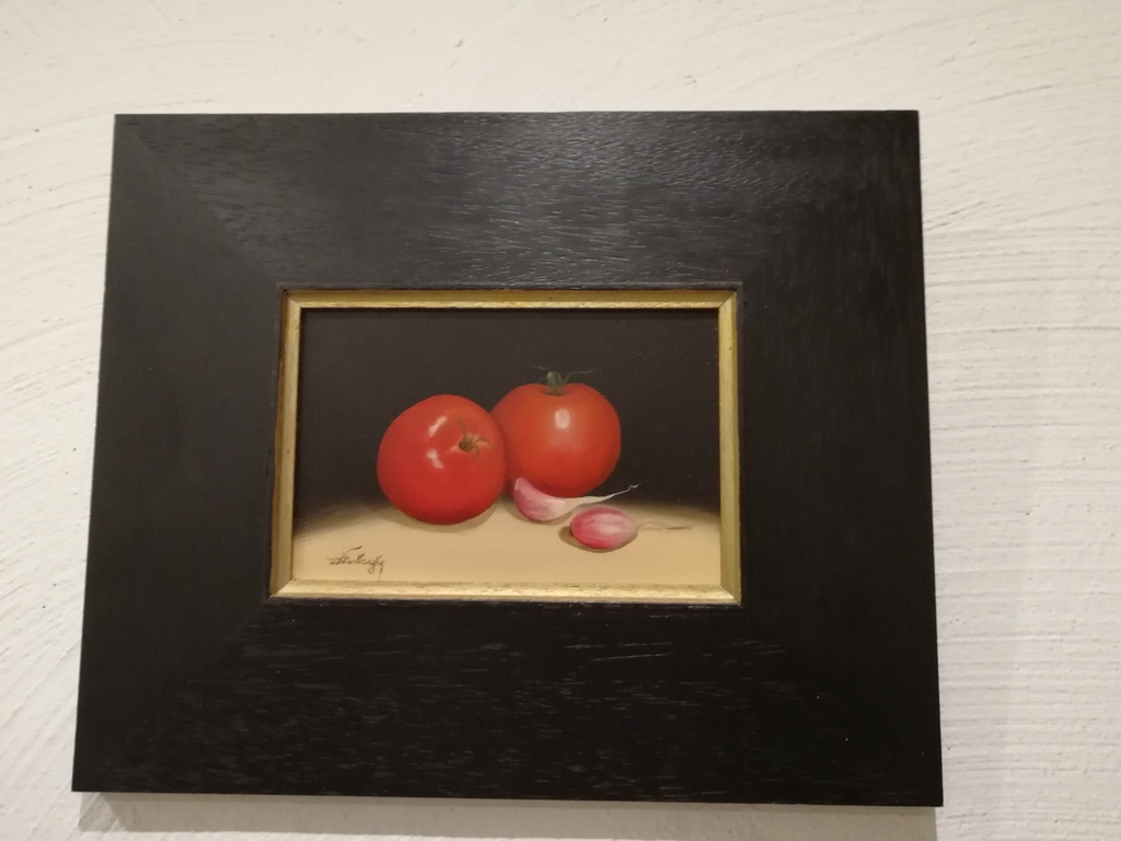 onbekend kunstenaar - stilleven tomaten met look - dolfyn techniek kopen? Bied vanaf 1!