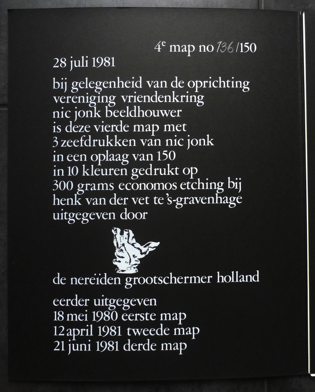 Nic Jonk - Portfoliomap - 3 zeefdrukken - 1981 kopen? Bied vanaf 199!