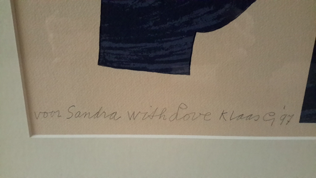 Klaas Gubbels, zeefdruk met persoonlijke noot kopen? Bied vanaf 95!