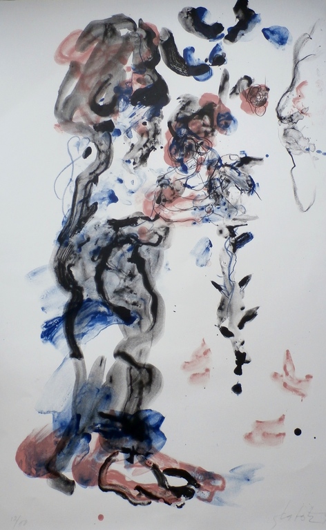 Ger Lataster - zeer grote litho - 1994 verkocht voor € 150!