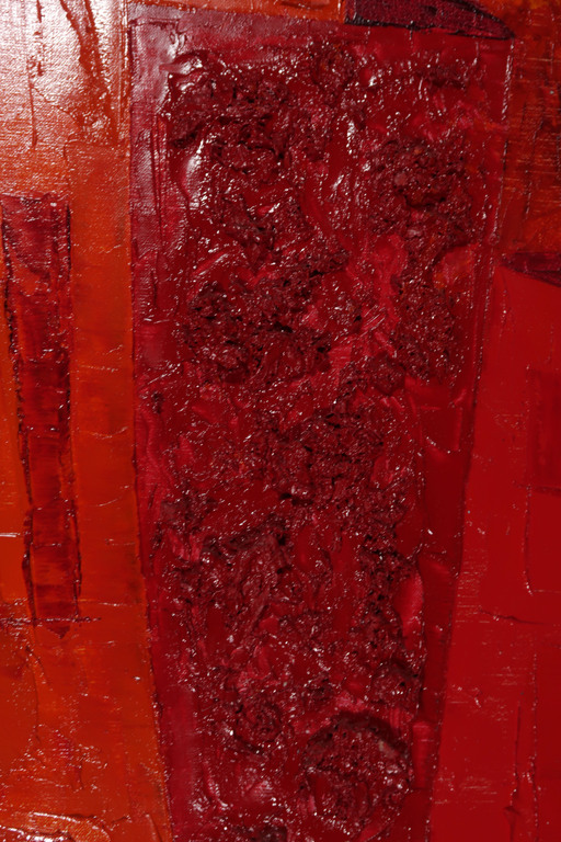 Frits Vogel: Olieverf op doek, Abstracte compositie kopen? Bied vanaf 150!