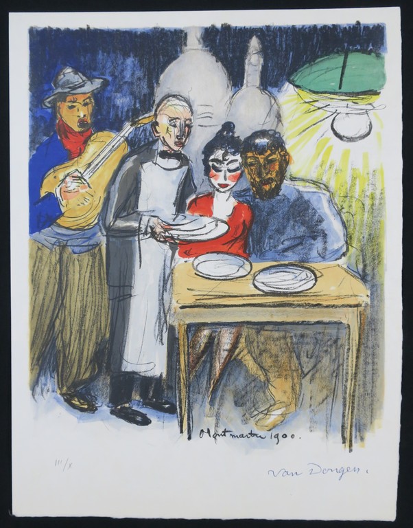 Kees van Dongen: Litho op papier Velin. Montmartre 1900, Regards sur Paris kopen? Bied vanaf 600!