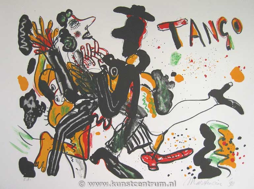 Anton Martineau - E.A. Litho TANGO verkocht voor € 95!
