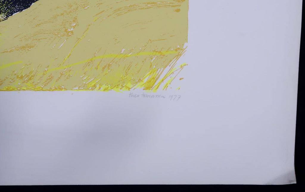 Theo Tomassen: Zeefdruk, Man bij rotsblok kopen? Bied vanaf 1!