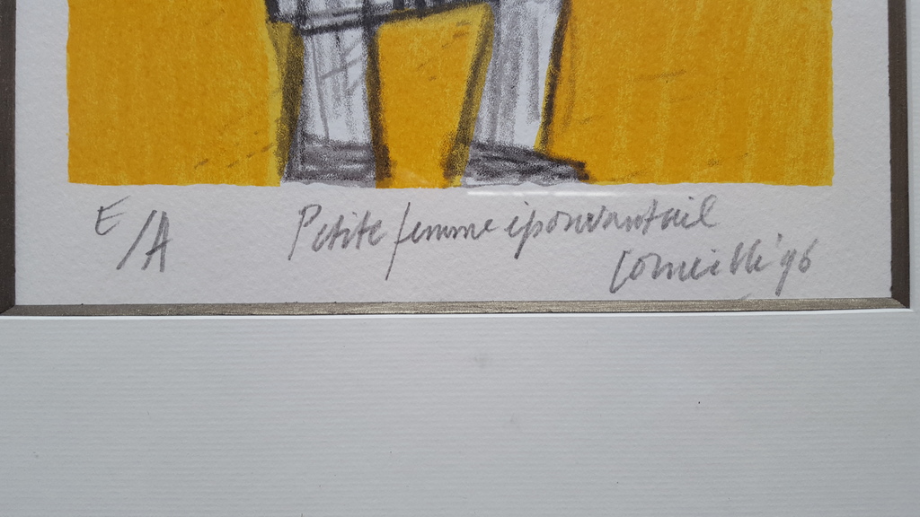 Corneille - Litho E/A, gesigneerd en gedateerd '96, mooi ingelijst kopen? Bied vanaf 175!