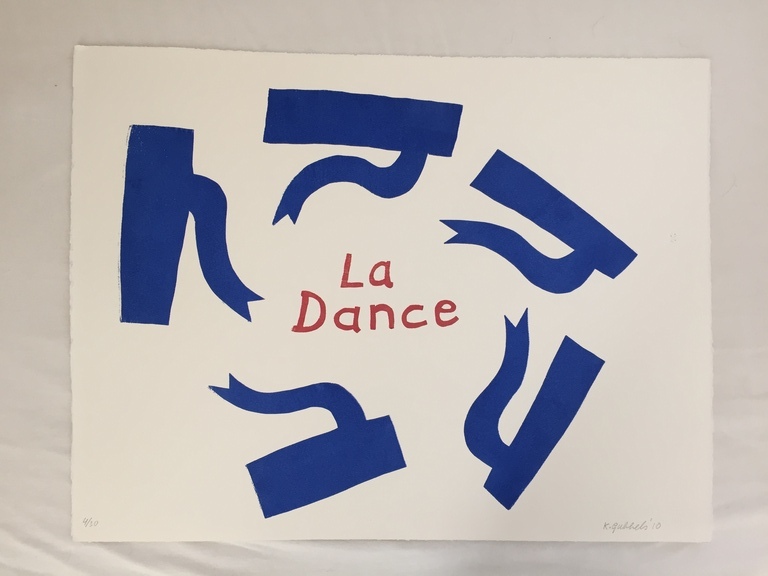 Klaas Gubbels - La Dance - gesigneerde houtdruk - oplage 30 ex. - 2010  kopen? Bied vanaf 350!