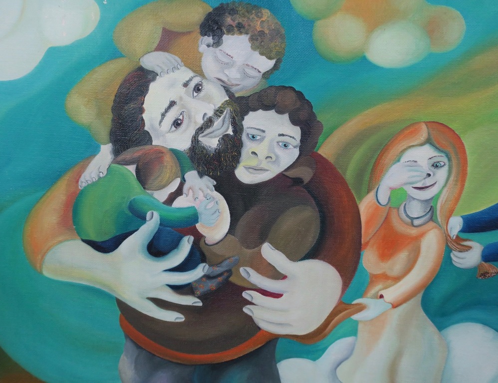 Marcus Delanjo Seidel: Olieverf op doek, De hereniging van ... - Ingelijst kopen? Bied vanaf 1!