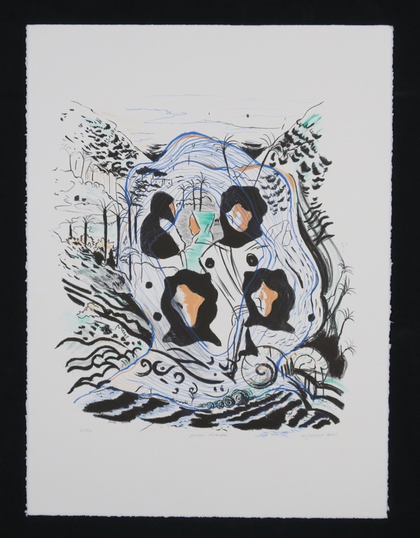 Nour -Edinne Jarram: Litho, Pensees nomades  kopen? Bied vanaf 1!