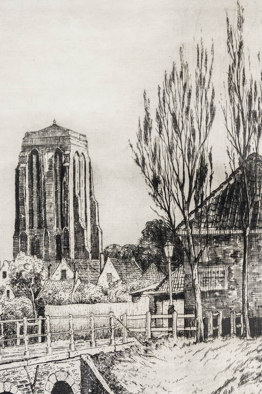 Ets van Marius Janssen, Zierikzee, Sint Lievensmonstertoren kopen? Bied vanaf 19!