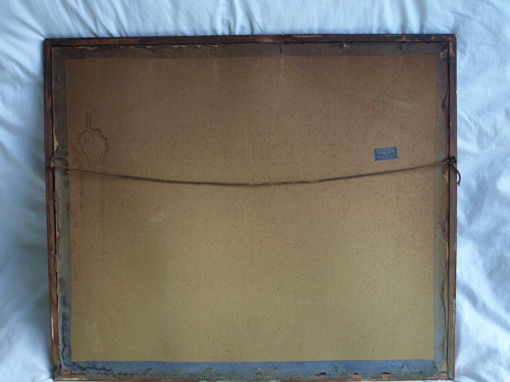 Willem Alexander Knip – Litho, Peerdenbrug in Brugge - ingelijst - ca 1935   kopen? Bied vanaf 1!