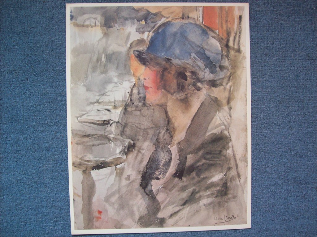 Isaac Israëls {Naar},Map Acht Tekeningen, Koperdiepdruk Procédé, 1965 verkocht voor € 45!
