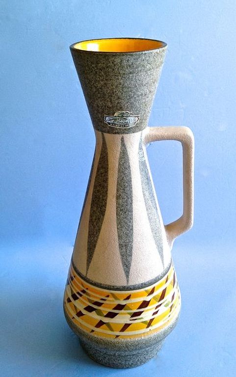 Eduard Bay West Germany vaas met polychroom decor 272-35 kopen? Bied vanaf 14!