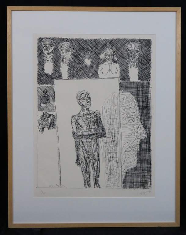 Jan van der Pol: Ets, Z.T. - Ingelijst kopen? Bied vanaf 40!