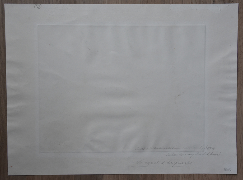 Arthur Stam # WASLIJN met LAKEN # ets, aquatint, drogenaald # 1976, oplage 8 ex. kopen? Bied vanaf 35!