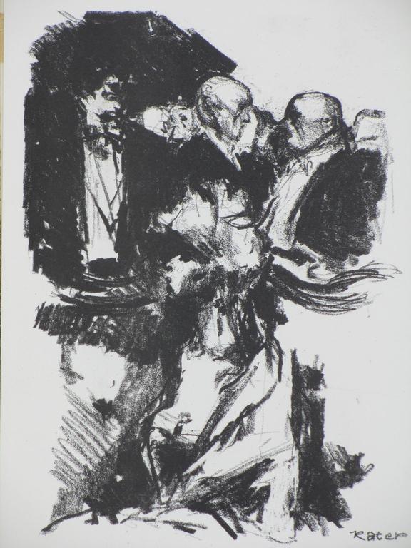 Arie Kater, Gezelschap in smoking, Litho kopen? Bied vanaf 40!