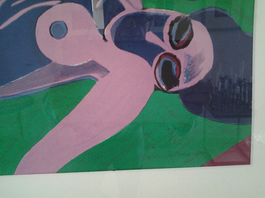 Corneille, Litho Vrouw onder palmen ingelijst. kopen? Bied vanaf 270!