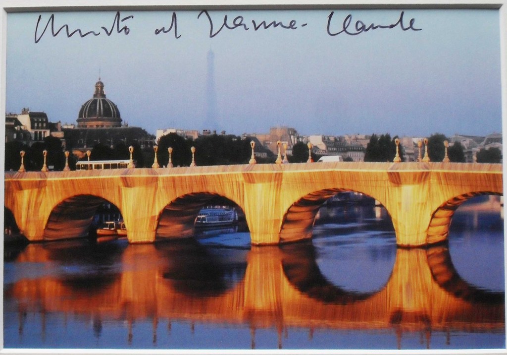 Christo - Project for Paris - Pont Neuf Wrapped - handgesigneerd kopen? Bied vanaf 45!