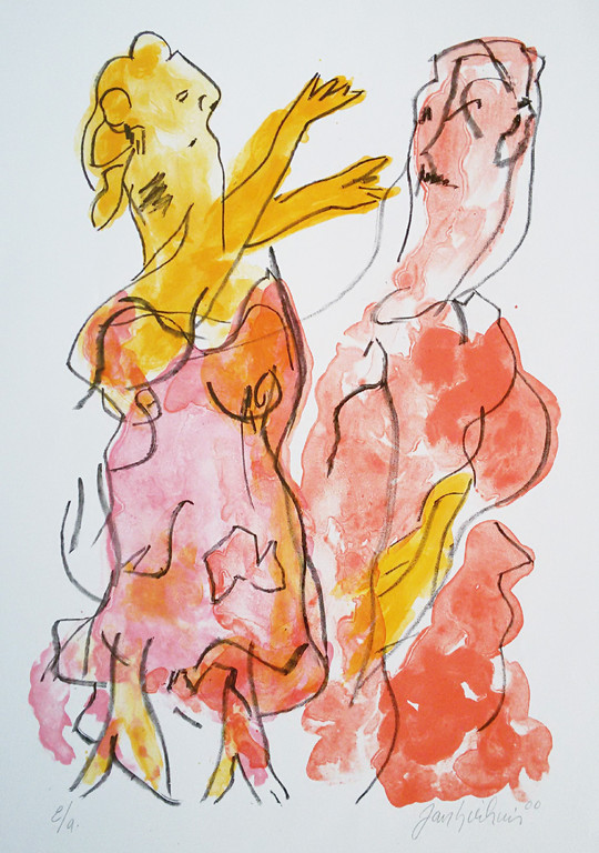 Jan Sierhuis - Tango, litho verkocht voor € 80!