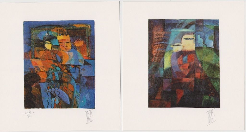 Reginald Pavamani: Twee lithografien, Portrait I, II kopen? Bied vanaf 10!