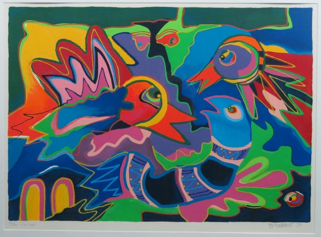 Marianne Naerebout: Zeedruk, So close -Ingelijst verkocht voor € 170!