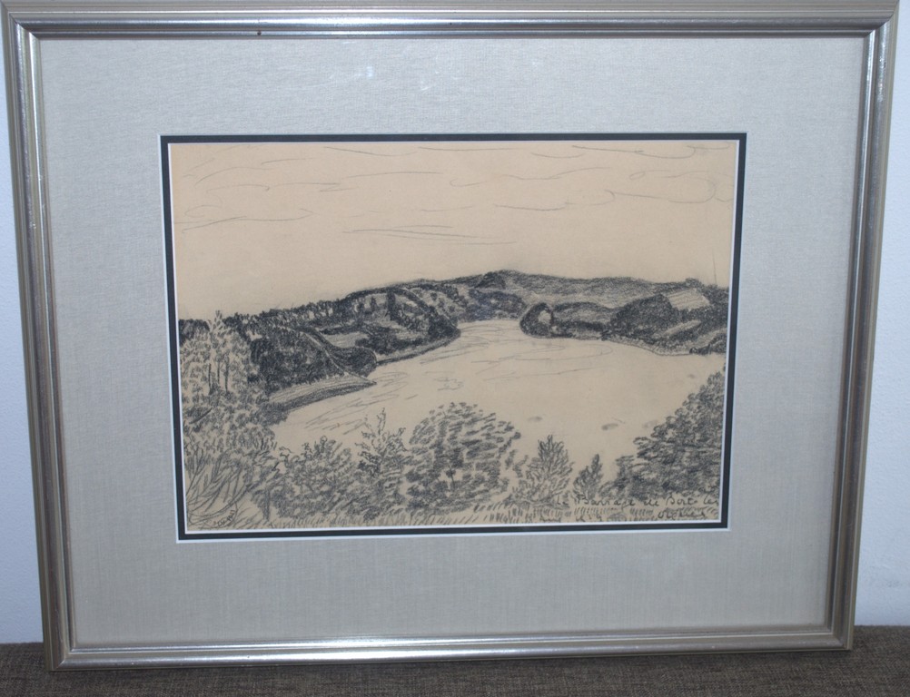 Leo Gestel-tekening met atelierstempel, 1941 verkocht voor € 75!