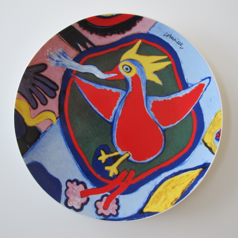 Zonder titel - porseleinen bord, diam. 30 cm verkocht voor € 25!