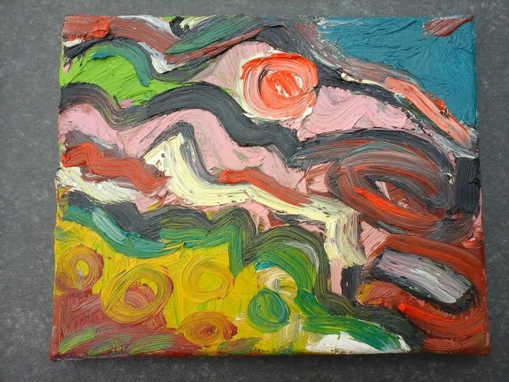 Wim Izaks, Olieverf op Linnen. verkocht voor € 275!