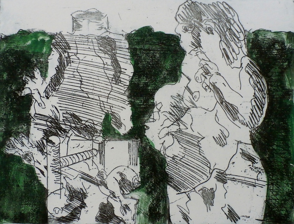 Jan Sierhuis - Ets: vrouwelijk naakt - 1972 verkocht voor € 75!