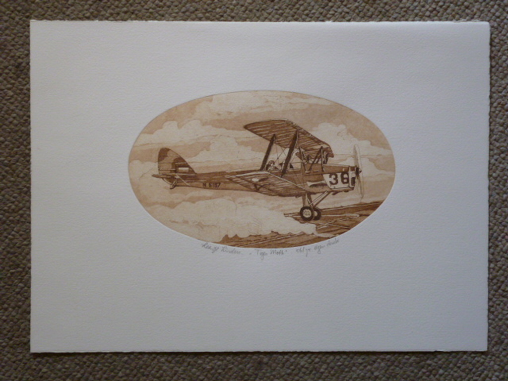 Leentje Linders - ets - Tiger Moth kopen? Bied vanaf 40!