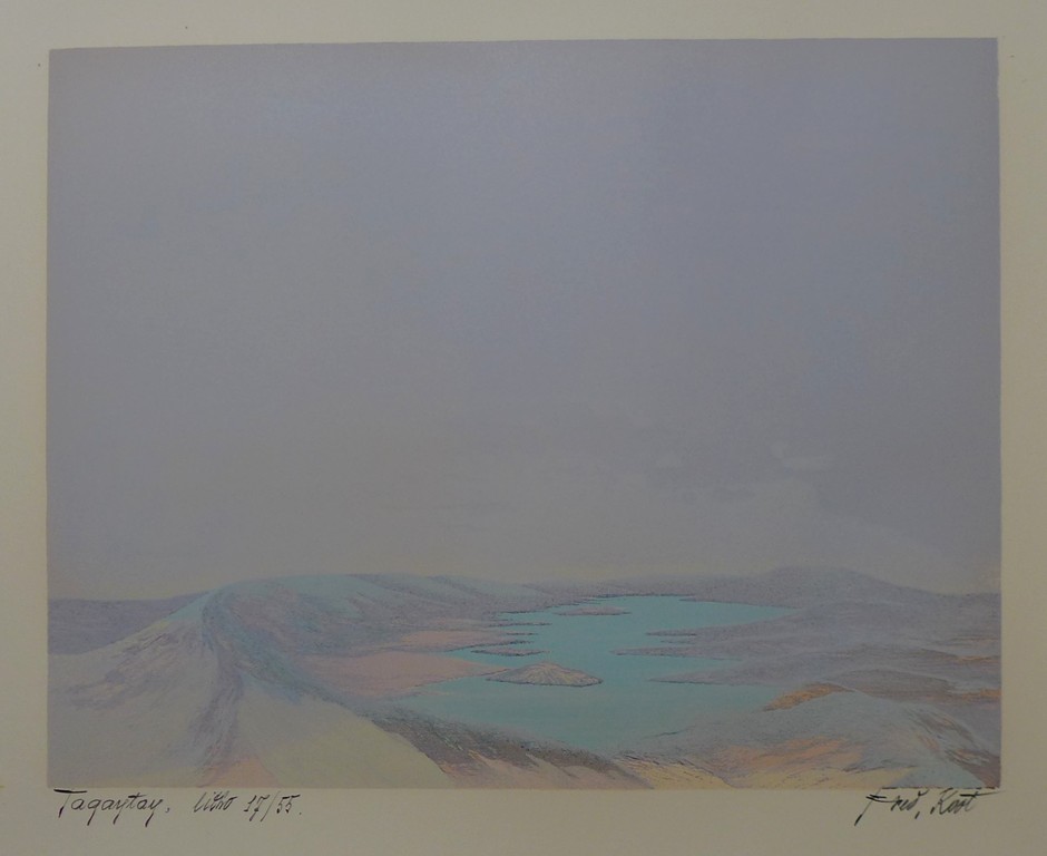 Fred Koot, litho, titel Tagaytay, oplage 19/46, beeldformaat 35,3 x 44,8 cm.  kopen? Bied vanaf 50!
