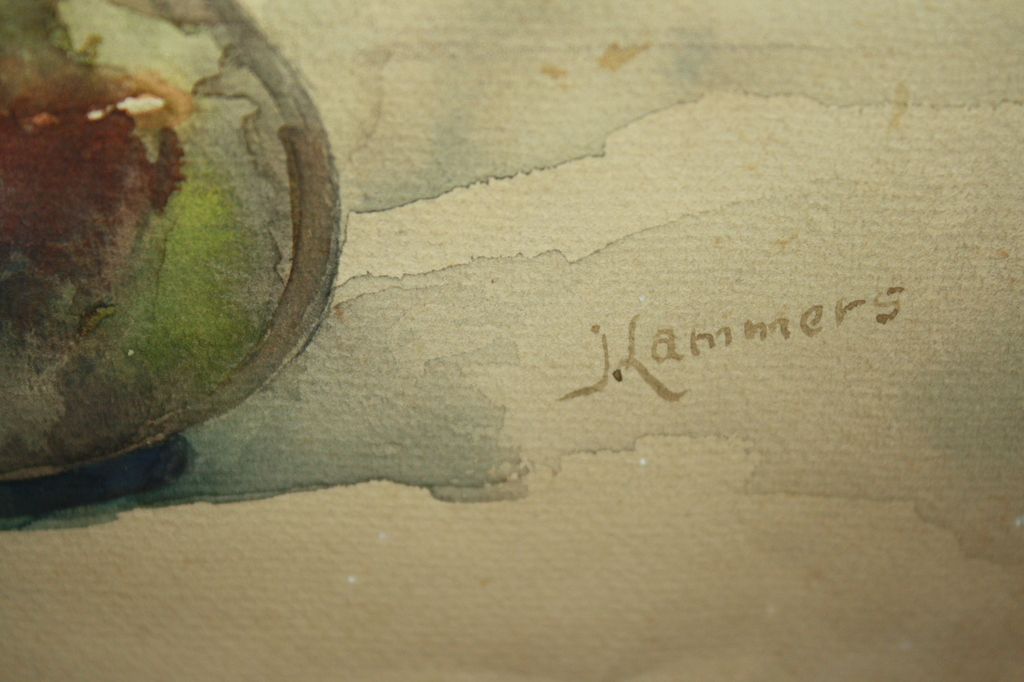 ZEER FRAAI BLOEMEN AQUAREL van LAMMERS kopen? Bied vanaf 1!