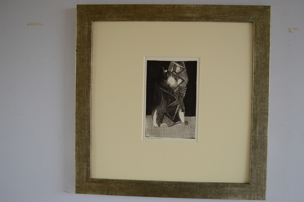 Theo Beerendonk ( 1905-1979) ets, aquatint 9 x 14 ( 35 x 35 )  kopen? Bied vanaf 45!