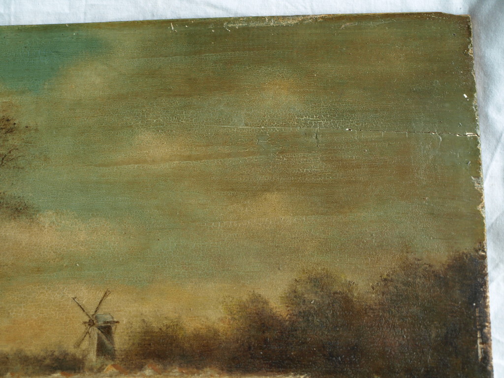 Onbekend : Olieverf op paneel – Winterlandschap – gesigneerd - 1841 kopen? Bied vanaf 1!