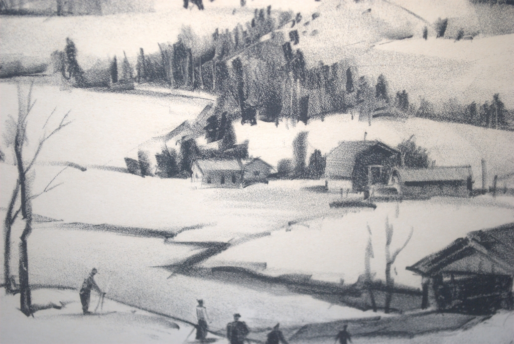 Skieërs in New England - litho kopen? Bied vanaf 30!