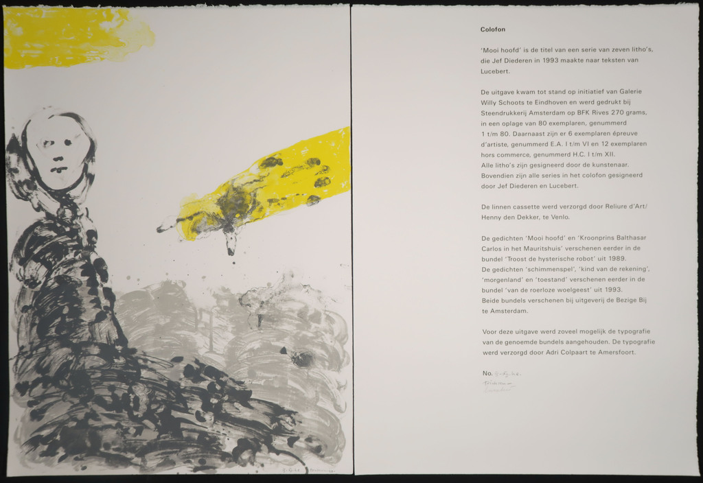 Jef Diederen: Portfolio met 7 Litho's naar teksten van Lucebert kopen? Bied vanaf 300!