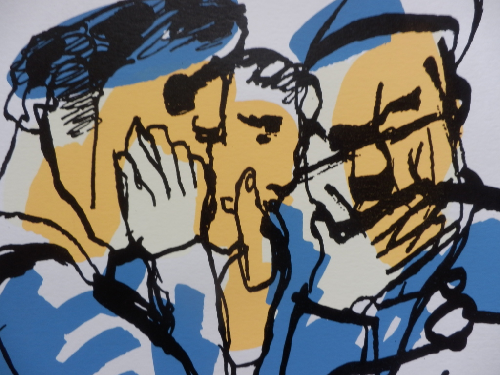 HERMAN BROOD  HANDGESIGNEERDE En Gelimiteerde ZEEFDRUK  OF JE BIJ GOD WAS kopen? Bied vanaf 125!