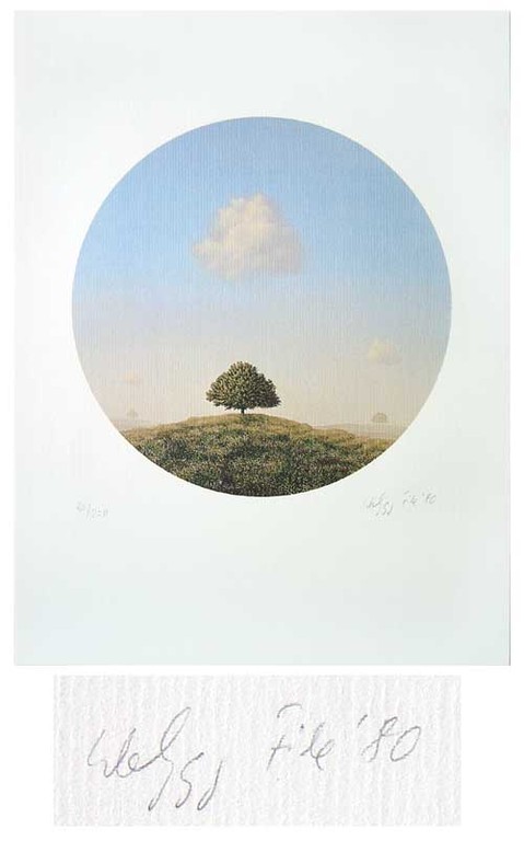 Wolfgang Fröde: Kleurenlithografie, Boom kopen? Bied vanaf 40!