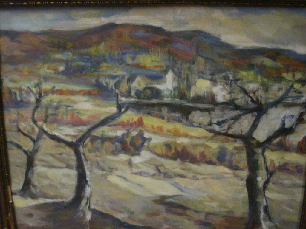 Toon Pluijmers 1910-1967 olieverf "bergachtig landschap" omstreeks 1940 kopen? Bied vanaf 1!
