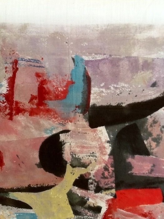 Wil Bouthoorn-Abstracte compositie op zijde-1990 kopen? Bied vanaf 25!